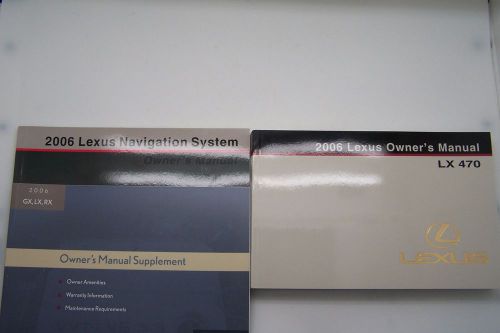 2006 lexus lx 470 owners manual  original new navigation manual lx470