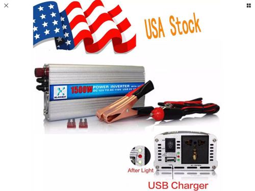 3000w peak real 1500w 12v to ac 110v power inverter modified sine wave converter