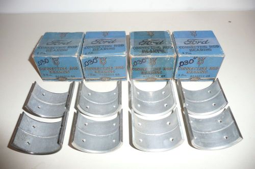 1939-1942 ford v8-85 hp flathead rod bearing set .030 u/s nos 39 40 41 42 1940