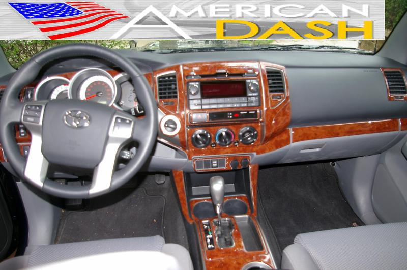 Toyota tacoma x-runner pre-runner interior burl wood dash trim kit set 2012 2013