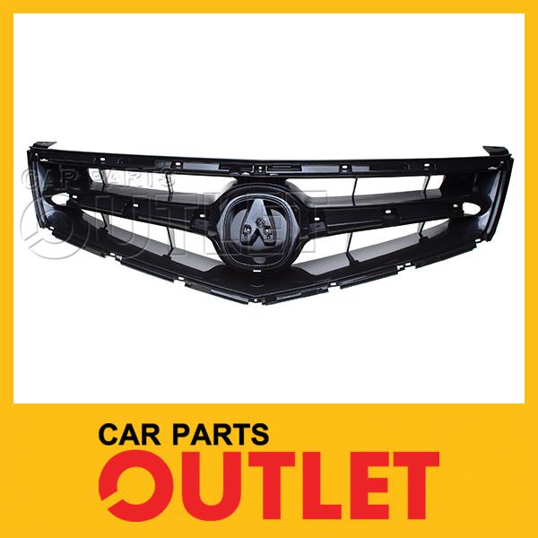 2006-2008 acura tsx front grille ac1200112 new base raw black plastic shell body