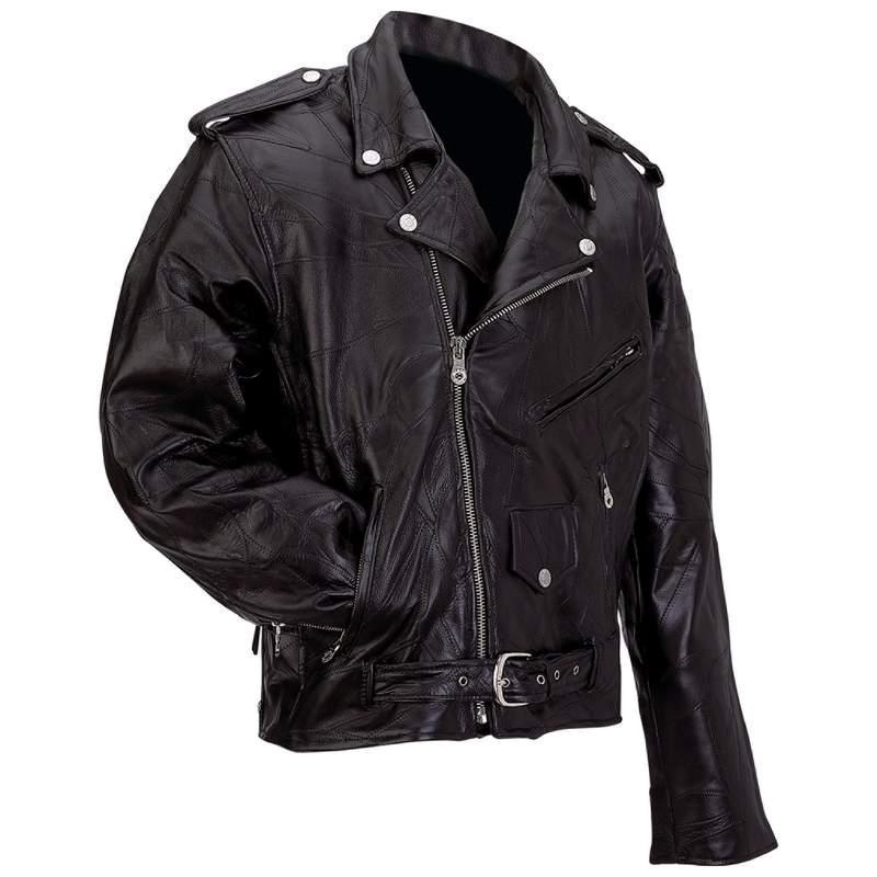 Mens and womens motorcycle leather jacket jackets sizes s - 4x