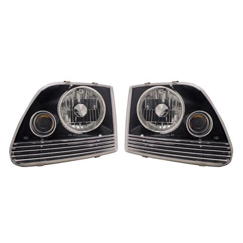 Apc projector head lights black for 1997-2003 ford f150 f250 403620hlb