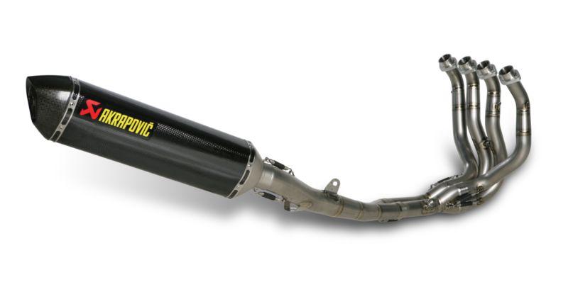 Akrapovic racing 4:2:1 full exhaust system hex ss/ss/cf/cf for kaw zx-14 08-11