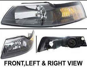 Clear lens new head lamp with bulbs left hand halogen lh driver side 3r3z13008da