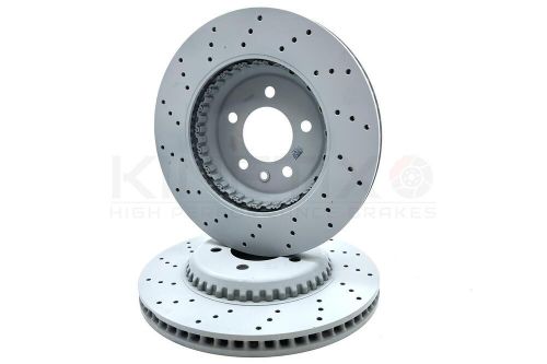 For land rover defender d200 drilled front rear brake discs 349mm 325mm