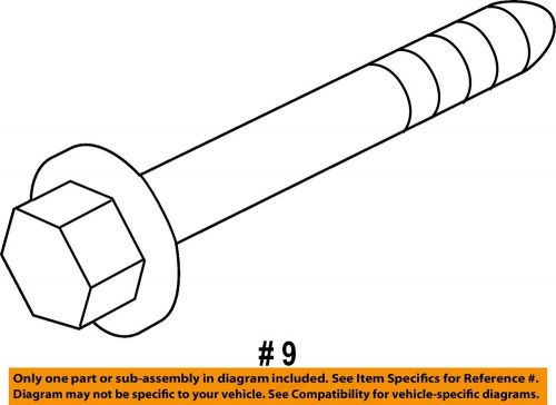 Gm oem front suspension-lower control arm bolt 11611833