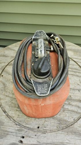 Vintage 1959 4 gal johnson omc evinrude outboard pressure gas tank &amp; connector