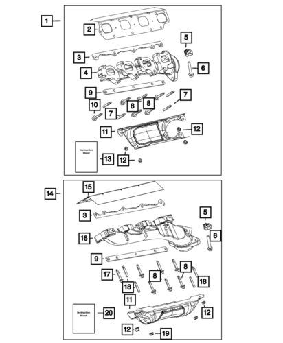 Genuine mopar hex flange head bolt 6512788aa