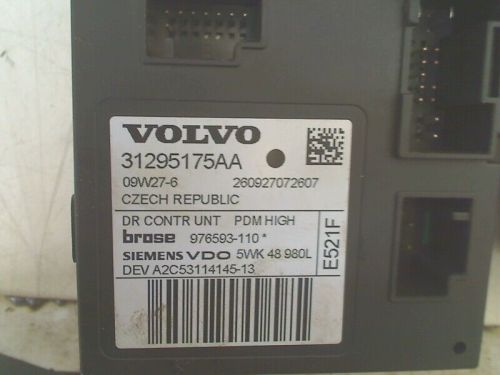 Window lift motor right front volvo v50 (mw) 1.6 d 16v (d4164t) 2009 31295175aa-