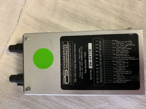 Pm 1000 ii panel mounted intercom pn: 11922