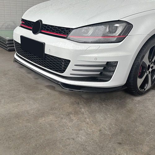 For volkswagen golf 7 mk7 gti r rline 2013-16 front bumper splitter lip blk