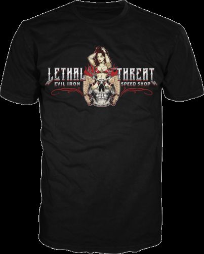 New lethal threat evil iron t-shirt