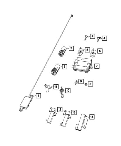 Genuine mopar hub receiver 56029839aa