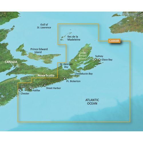 ​garmin bluechart® g3 vision® hd vca005r halifax - cape breton microsd™/sd™