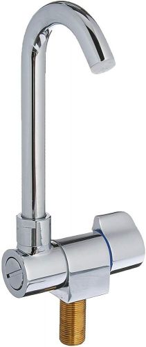 Scandvik 10180p ceramic family tap with folding and swiveling spout