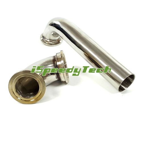 For mvr44 44mm v-band external wastegate 90 degree inlet elbow + outlet pipe