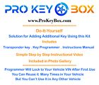 1x new replacement key &amp; programmer for select ford lincoln mercury vehicles
