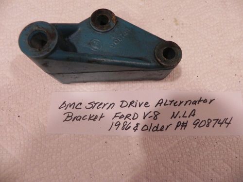 Omc stern drive alternator bracket ford v-8 1986 and older p# 908744 nla