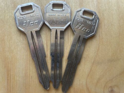 Mitsubishi mit2 / x213 key blanks. lot of three(3) blank ilco keys.