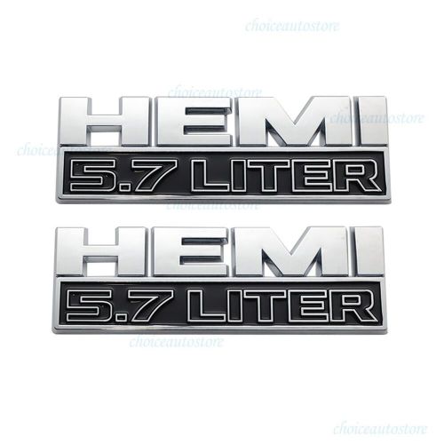 09-18 for ram 1500 2500 3500 hemi 5.7 liter emblem  badge symbol **pair**