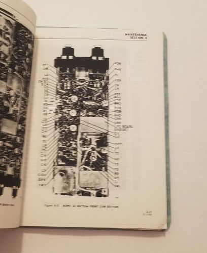 Narco mark-16, nav/com. maintenance manual.  partial reprint.  schematics