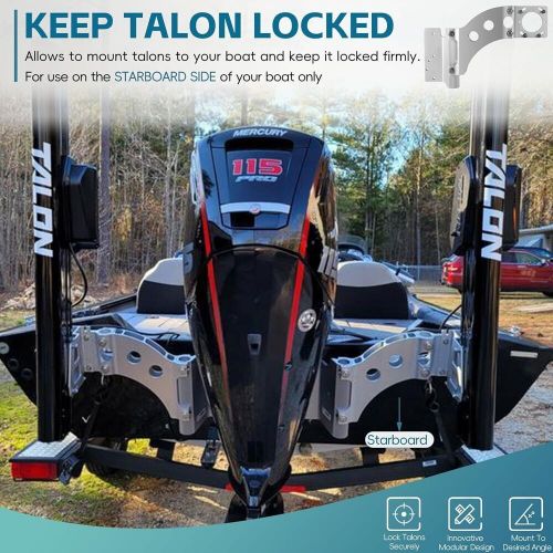 1810303 talon sandwich adapter bracket heavy duty talon mount for starboard