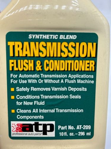 Atp at-209 10 fl oz 296 ml synthetic blend transmission flush &amp; conditioner