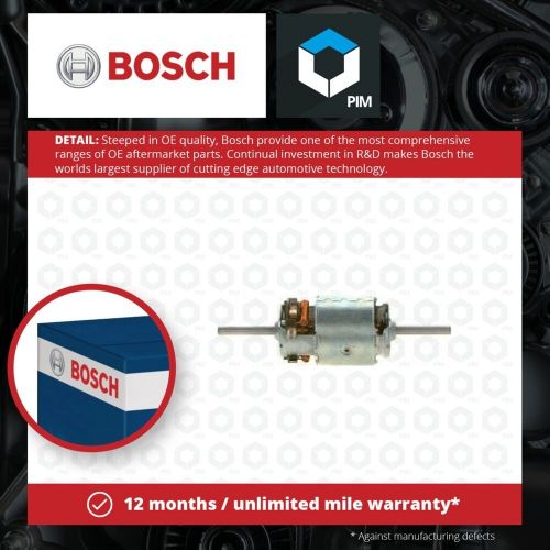 Interior blower motor fits ford escort mk3 1.1 80 to 85 heater genuine bosch new