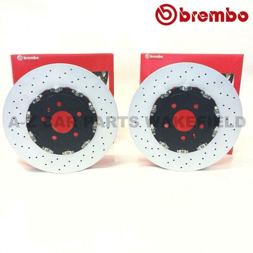 For vauxhall astra (j) gtc vxr drilled front rear brake discs 355mm 315mm