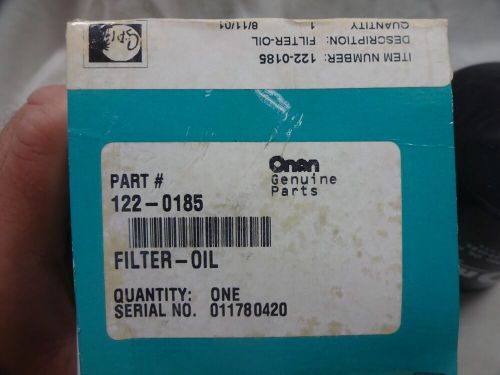 Genuine onan 122-0185 oil filter generator marine mdja mdjb mdjc mja mjb