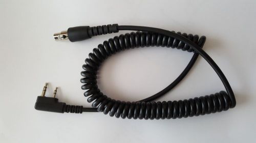 Headset coiled cord 2 pin kenwood kelvar reinforced racing radios electronics