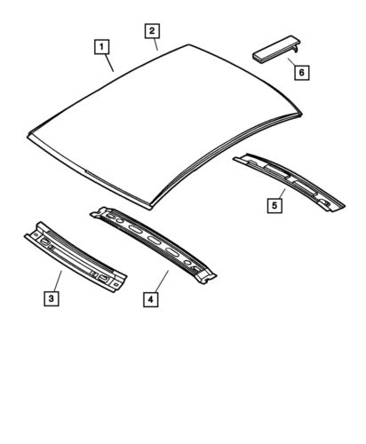 Genuine mopar windshield frame 4783984ac