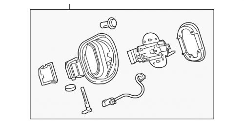 Genuine gm driver side charge port housing 42780310