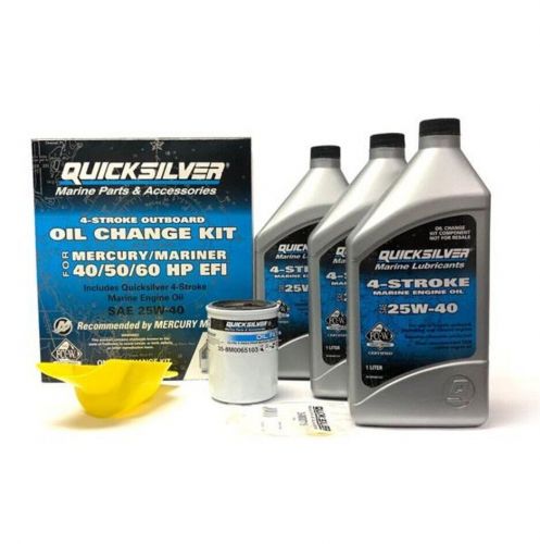 Quicksilver mercury 40/50/60 hp efi 4-stroke oil change kit 8m0081912 - new