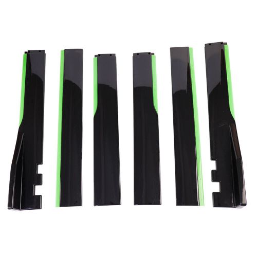 For volvo front bumper lip side skirt rear bumper lip strut rods black green