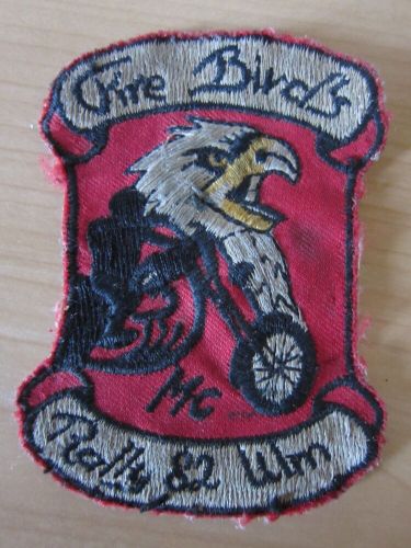 Mc patch fire birds mc ulm rally cowl rocker motorcycle club patches cut vest-