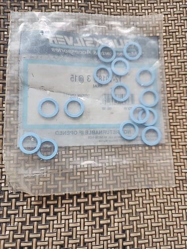 (15) quicksilver 12-19183 3 @15 mercury gearcase drain screw seal blue nos