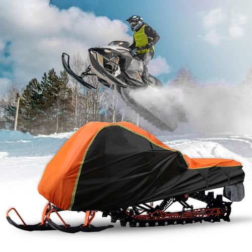 Snowmobile cover waterproof for polaris for ski doo for yamaha fit 115&#034; orange