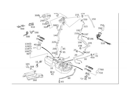 Genuine mercedes-benz bracket 211-471-02-41