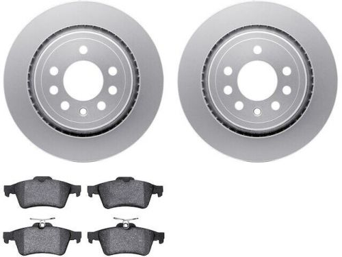 Rear brake pad and rotor kit 64sjhs77 for saab 93 93x 2008 2009 2010 2011