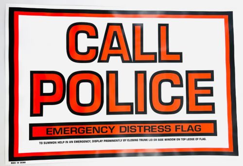 1,000 pieces 18&#034; x 12&#034; emergency distress signs - call police - free shipping