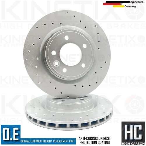 For land rover discovery 3.0 d250 cross drilled rear brake discs pair 325mm