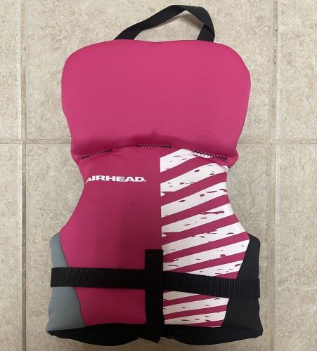 Airhead wicked neolite kwik-dry infant life jacket vest hot pink 10077-01-c-hp