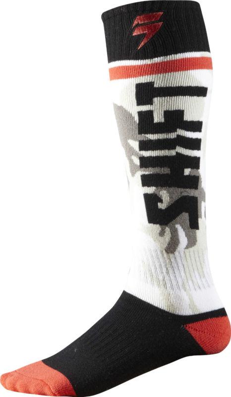 07257-249 shift adult moto mx atv offroad snow camo black red socks