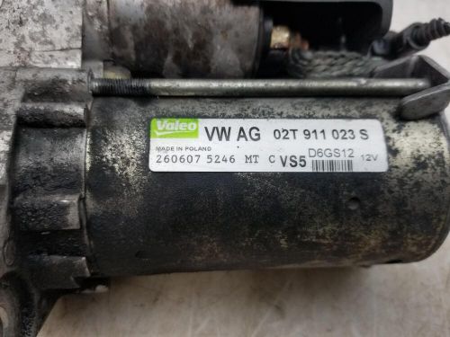 Volkswagen golf starter motor 1.4 petrol 5 speed manual 2007 mk5 bud