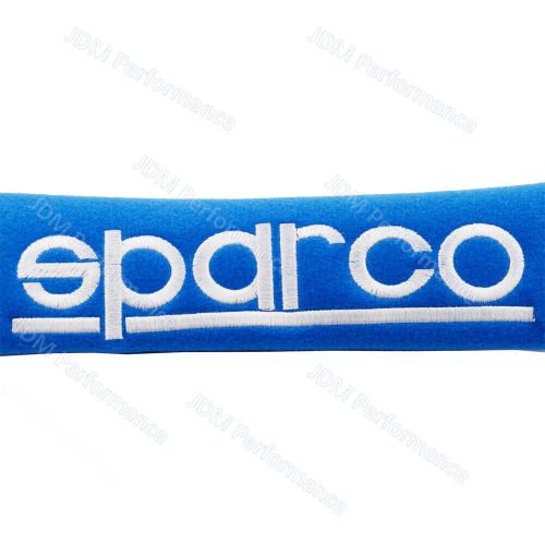 2pcs sparco blue cotton car seat belt covers shoulder pads seatbelt cushion