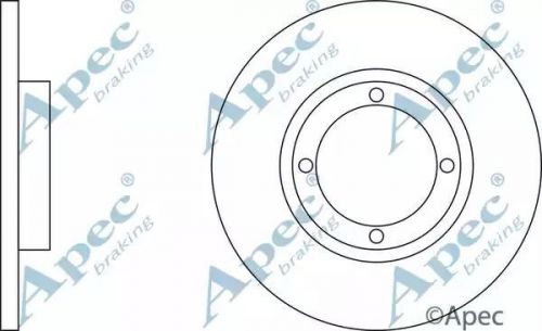 Brake disc pair coated solid front apec dsk301 replace 96284392,96320531