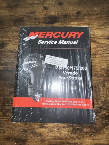 Mercury 135/150/175/200 verado fourstroke service manual 2006 + / 1b227000 +