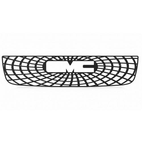 Gmc sierra ld hd 03-05 black spider web front metal grille trim cover insert